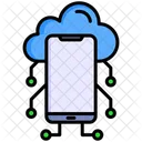 Applicazione Cloud Computing Dati Cloud Icon