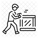Applied Force Pushing Resistance Icon