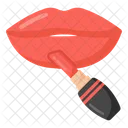 Applying Lipstick  Icon
