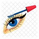 Mascara Brush Applying Mascara Eyelash Makeup Icon