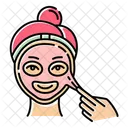 Applying peel-off mask  Icon