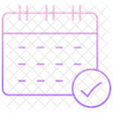 予定、会議、スケジュール アイコン