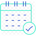 予定、会議、スケジュール アイコン