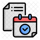 Event List Time Calendar Icon