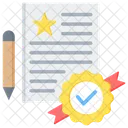 Appraisal Award Certificate Icon