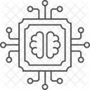 Machine Learning Thinline Icon Icon