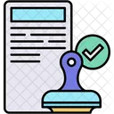 Approuve Valide Certifie Icône