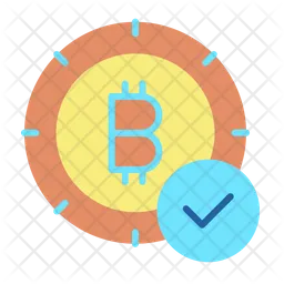 Bitcoin approuvé  Icône