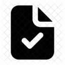 Approvare File Approvare Documento Correggere File Icon