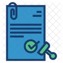 Approval Document Contract Icon