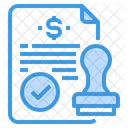 Stamp Contract Certification Icon