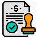 Stamp Contract Certification Icon
