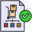 Approvazione Approvvigionamento Check List Icon