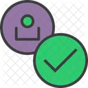 Approve User Employee Icon