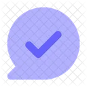 Approve Chat Chat Approve Success Chat Icon