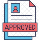 Approve Document Document Approve File Icon