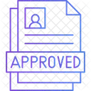 Approve Document Document Approve File Icon