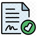 Approve Document Icon