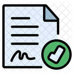 Approve document  Icon