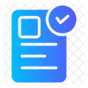 Approve Document  Icon