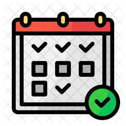 Approve Event Icon - Download in Colored Outline Style