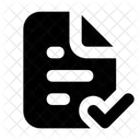 Approve File Approve Document Correct File Icon