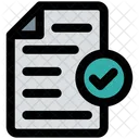 Approve File Check Document Approve Document Icon