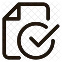 Approve File Approve Document Check File Icon