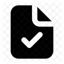 Approve File Approve Document Correct File Icon