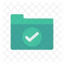 Folder Tick Archive Icon