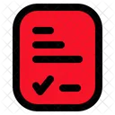 Approve File Checklist Icon