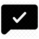 Comment Check Text Icon