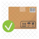 Carton Box Checkmark Icon
