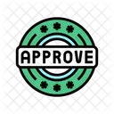 Approve Quality Certificate Badge Icône