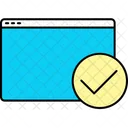 Approve Webpage Approve Browser Icon