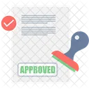Approved Approving Document Icon