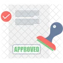 Approved Approving Document Icon