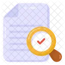 Search Content Approved Analysis Check Document Icon