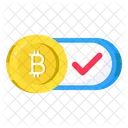 Approved Bitcoin Cryptocurrency Crypto Icon