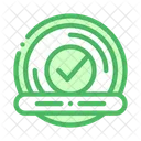 Approved Button Text Icon