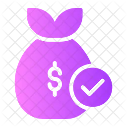 Approved Cash Bag  Icon