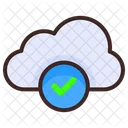 Approved Cloud Online Data Storage Checked Cloud Icon