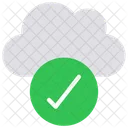 Approved Cloud Check Cloud Checked Cloud Icon