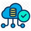Approved Cloud Data  Icon