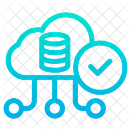 Approved Cloud Data  Icon