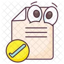 Attested Paper Attested Document Approved Document Icon