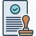 Approved Stamp Assumptive Icon