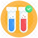 Approved Samples Lab Testing Test Tubes Icon