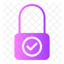Approved Padlock  Icon