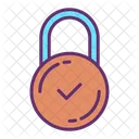 承認されたパスワードロック、承認されたパスワード、承認されたロック アイコン